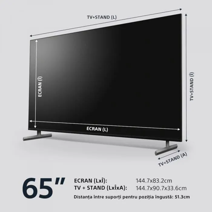 Televizor Smart Sony Bravia 65X85L, 164 cm, Ultra HD 4K, 100 Hz, Clasa F