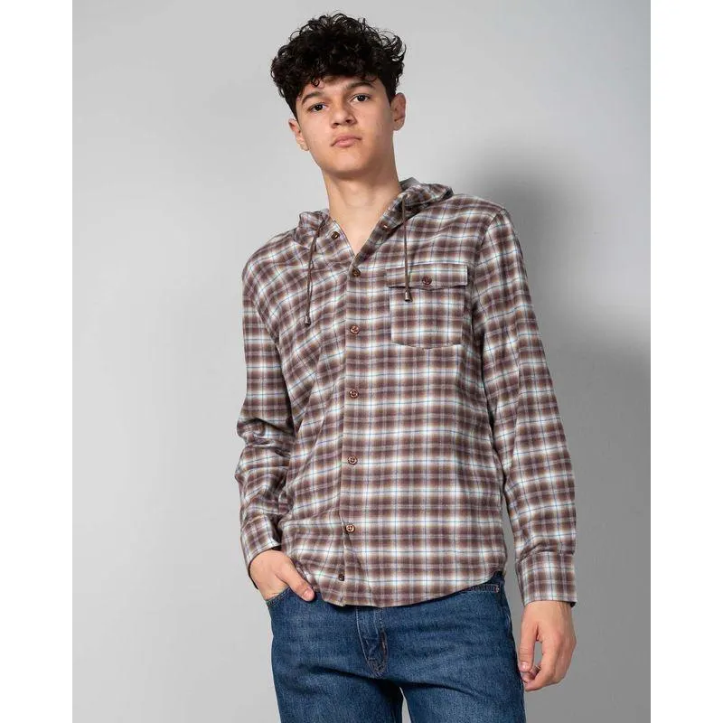 Camasa din bumbac cu gluga si maneca lunga 24KOS27003