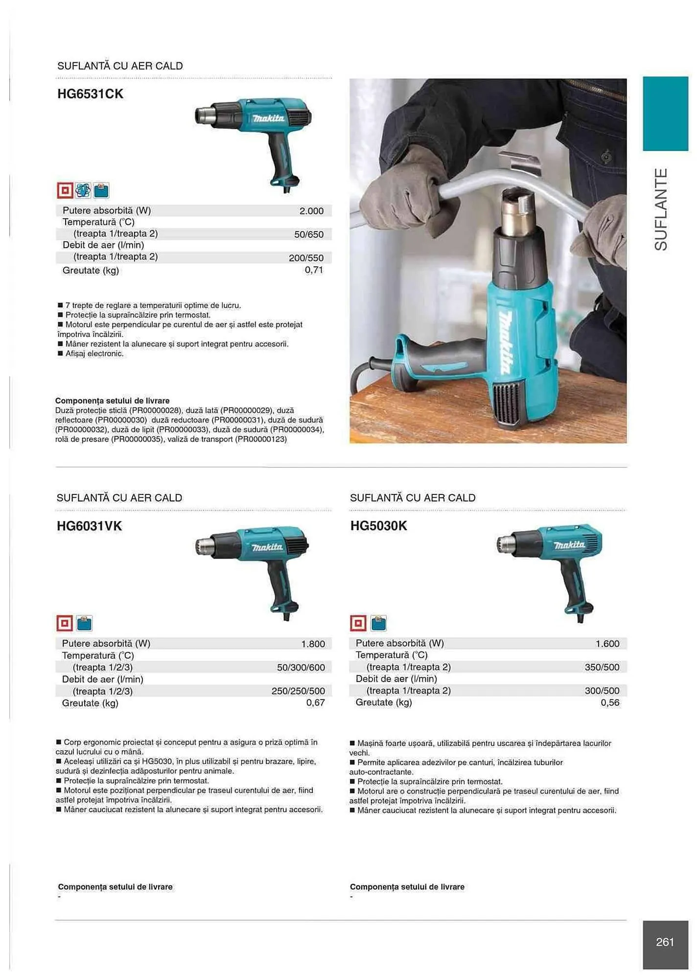 Catalog Makita catalog de la 1 ianuarie până la 31 decembrie 2023 - Revista Pagina 261