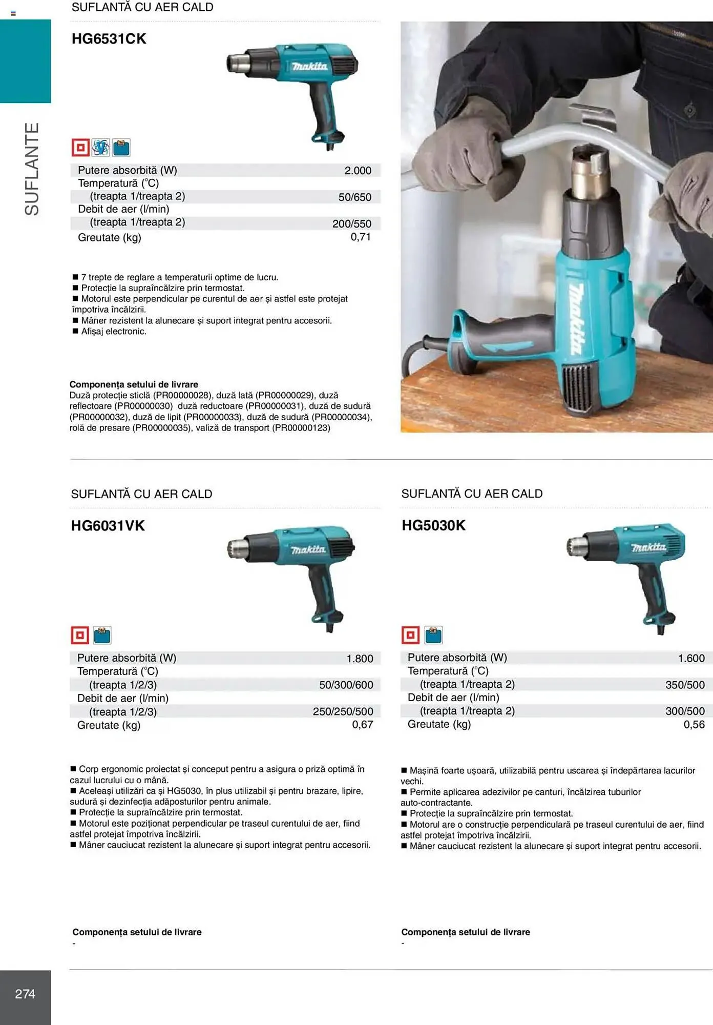 Catalog Catalog Makita de la 8 ianuarie până la 31 decembrie 2025 - Revista Pagina 274