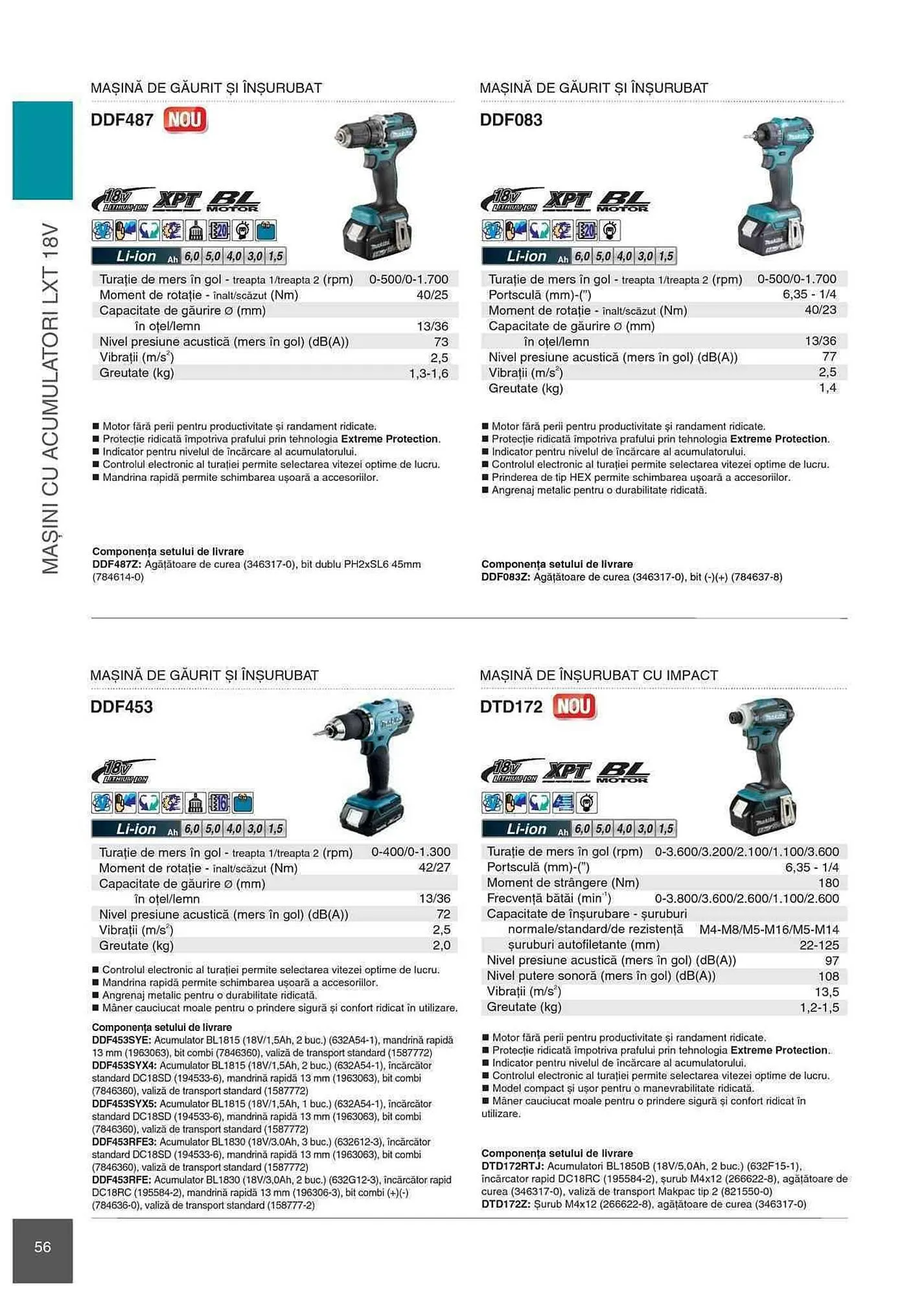 Catalog Makita catalog de la 1 ianuarie până la 31 decembrie 2023 - Revista Pagina 56