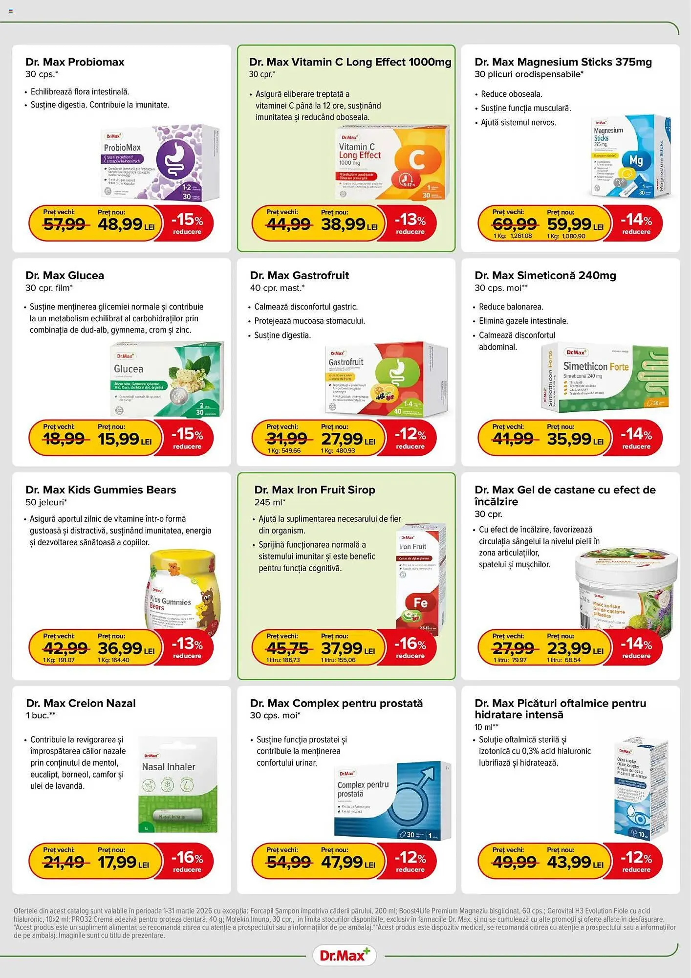 Catalog Catalog Dr.Max de la 28 februarie până la 31 martie 2026 - Revista Pagina 3