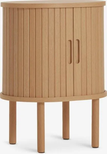 Noptieră LYNGVIG 2 uși tambur stejar natur