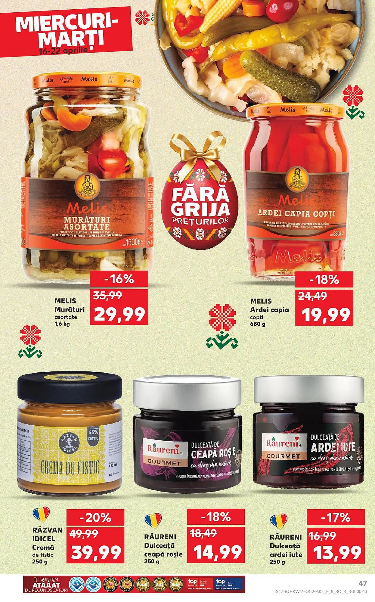 Catalog Catalog Kaufland de la 16 aprilie până la 22 aprilie 2025 - Revista Pagina 47