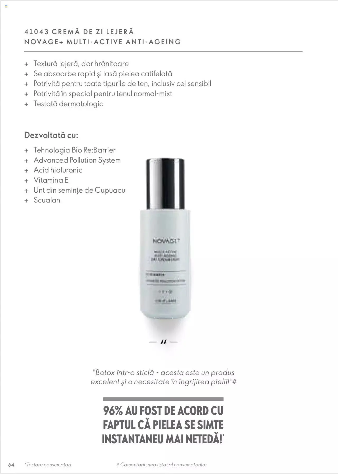 Catalog Oriflame catalog - Ghidul NOVAGE+ de la 1 martie până la 31 decembrie 2023 - Revista Pagina 64