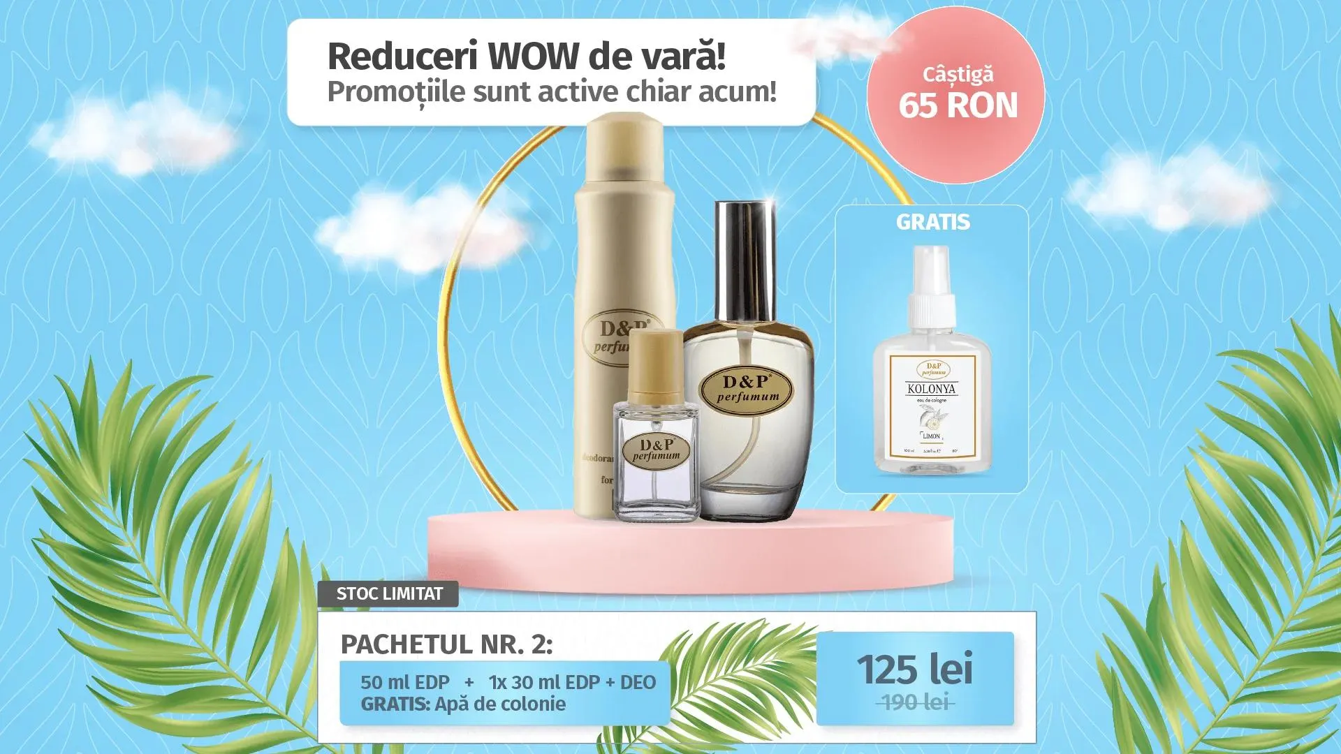 Set Promo 50 ml EDP + 1×30 ml pro EDP + 150ml DEO bodyspray + [GRATIS = 1 x 100 ml Cologne]