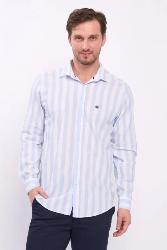 Manche Paris - Camasa barbat slim cu model in dungi