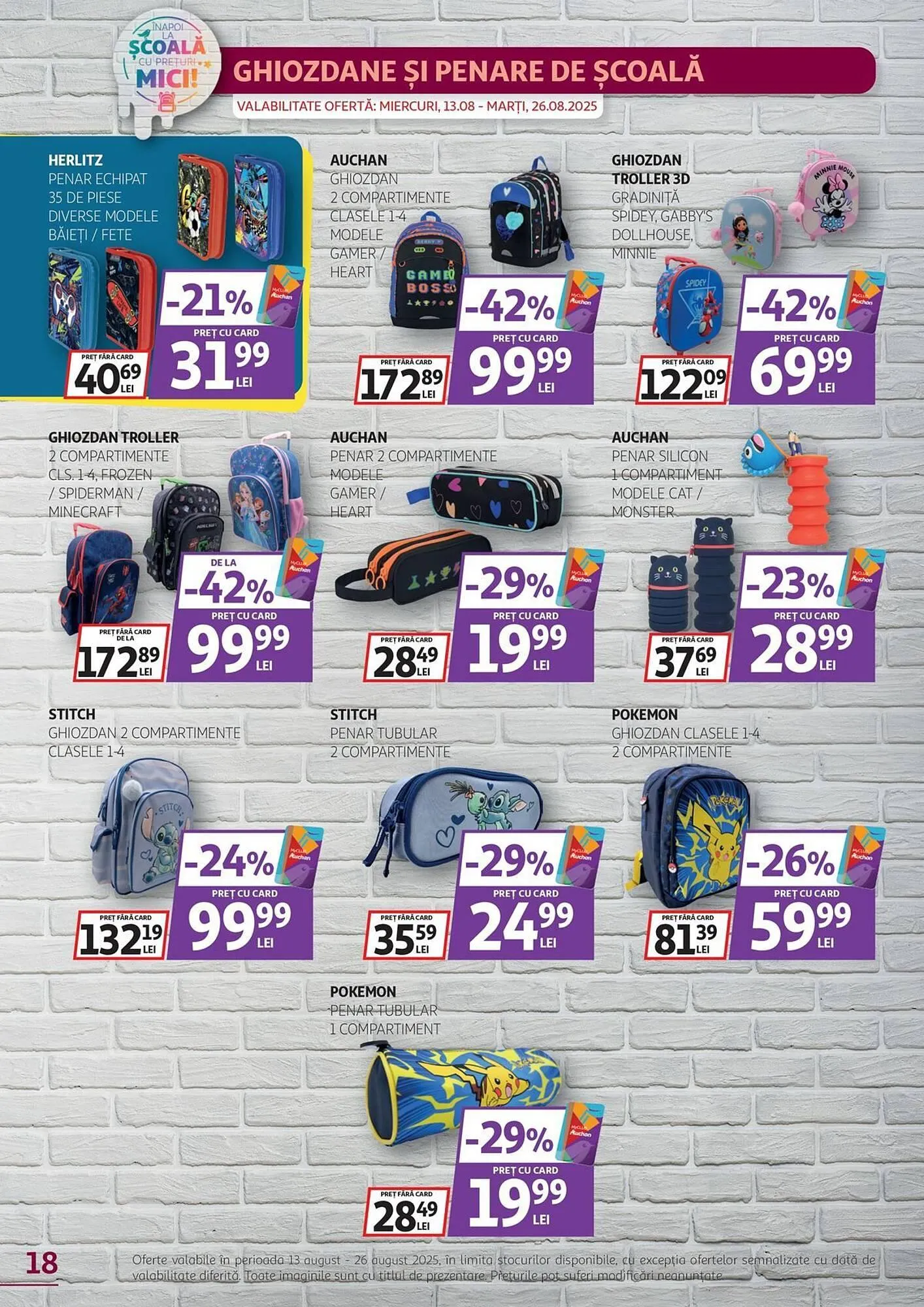 Catalog Catalog Auchan de la 13 august până la 26 august 2025 - Revista Pagina 18