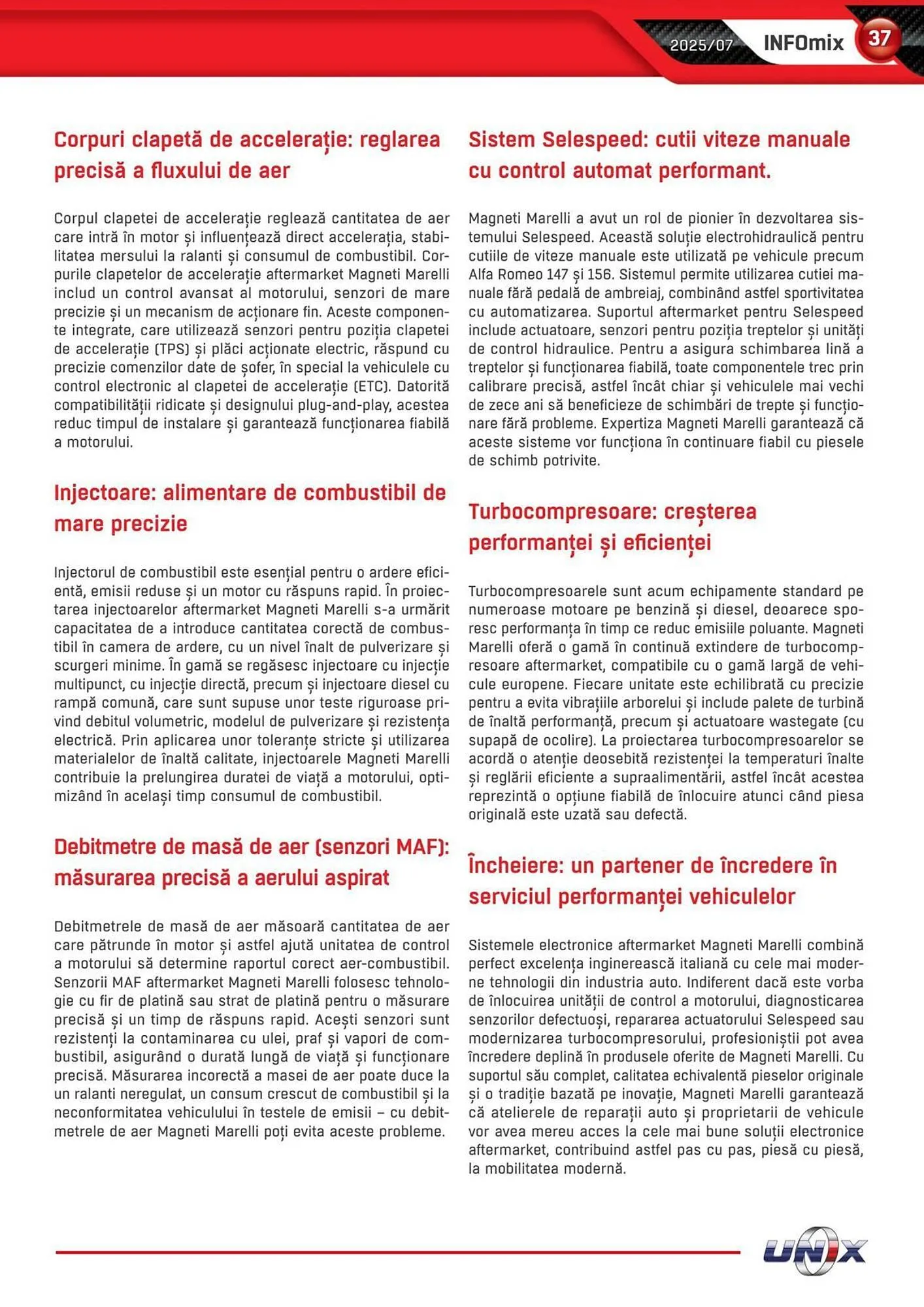 Catalog Catalog UNIX Auto de la 1 iulie până la 31 iulie 2025 - Revista Pagina 37