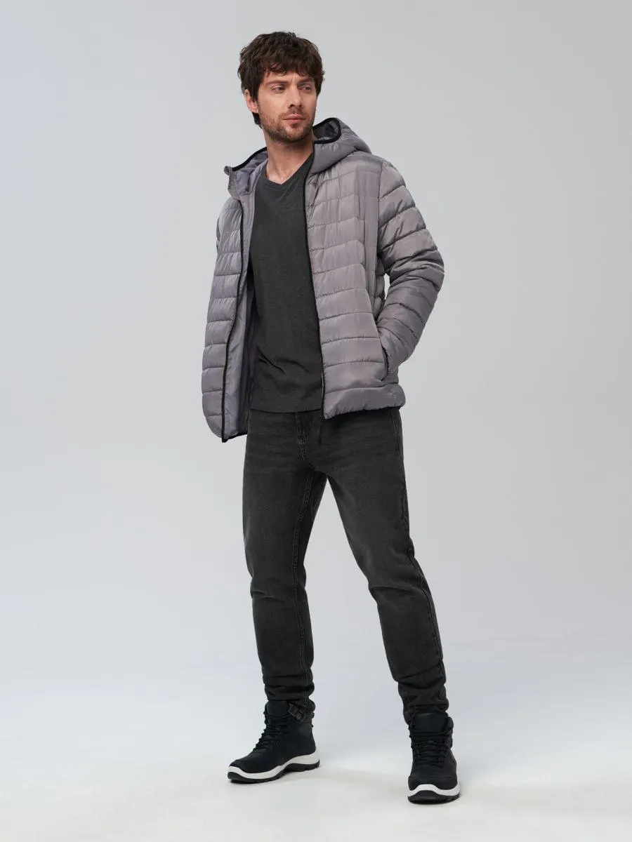 Geacă matlasată cu glugă