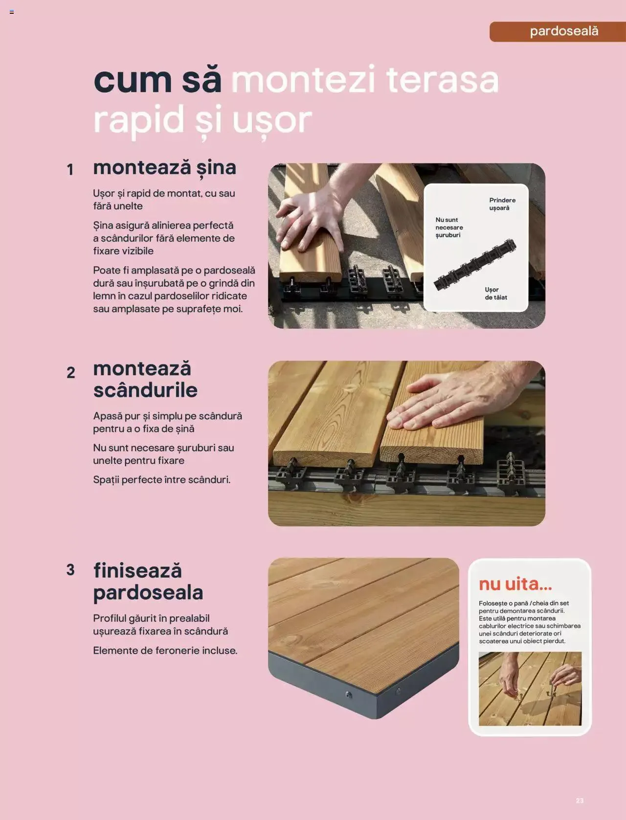 Catalog Brico Depot catalog - Inspirație Vară 2023 de la 7 aprilie până la 30 septembrie 2023 - Revista Pagina 23