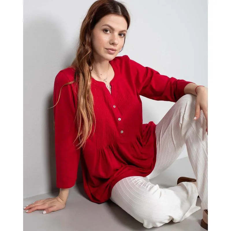 Bluza casual din bumbac N240157041