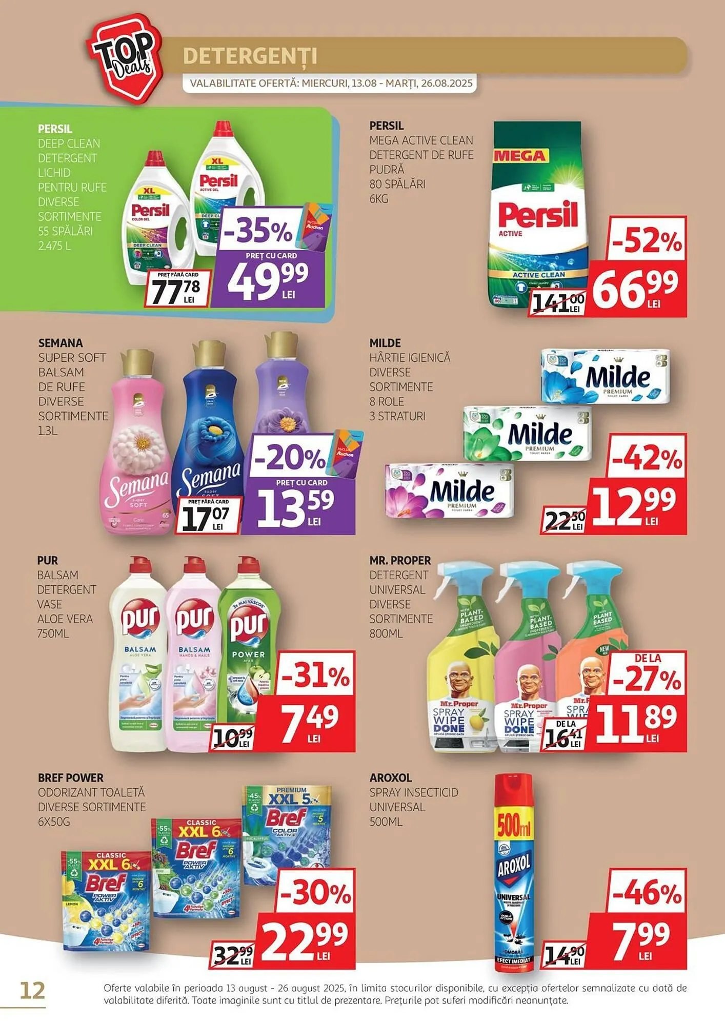 Catalog Catalog Auchan de la 13 august până la 26 august 2025 - Revista Pagina 12