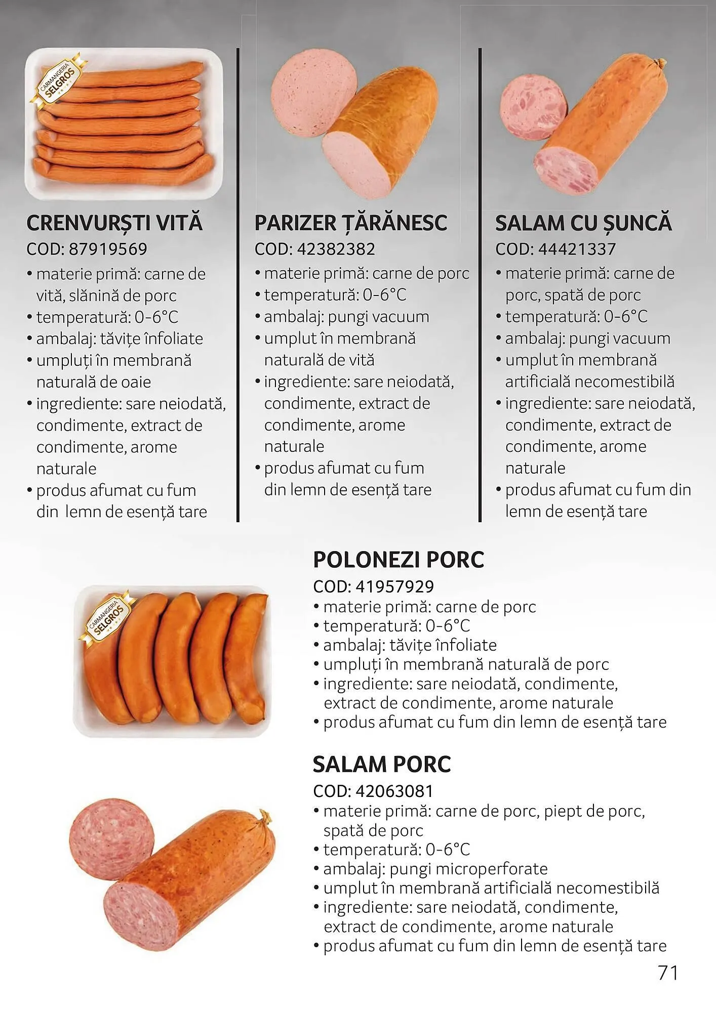 Catalog Catalog Selgros de la 3 octombrie până la 30 noiembrie 2025 - Revista Pagina 71