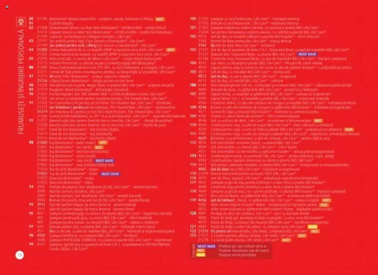Catalog Catalog Life Care de la 1 septembrie până la 31 decembrie 2023 - Revista Pagina 80