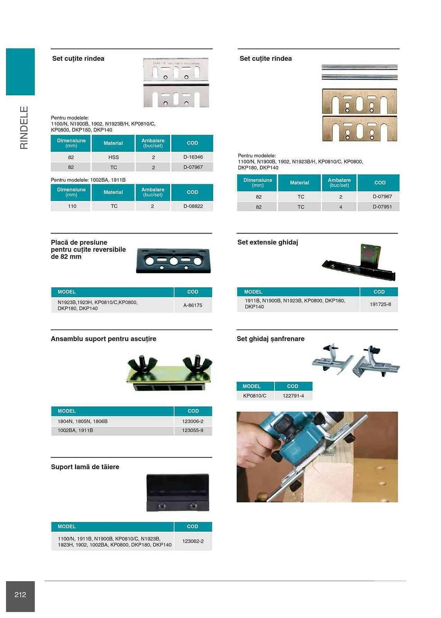Catalog Makita catalog de la 1 ianuarie până la 31 decembrie 2023 - Revista Pagina 212