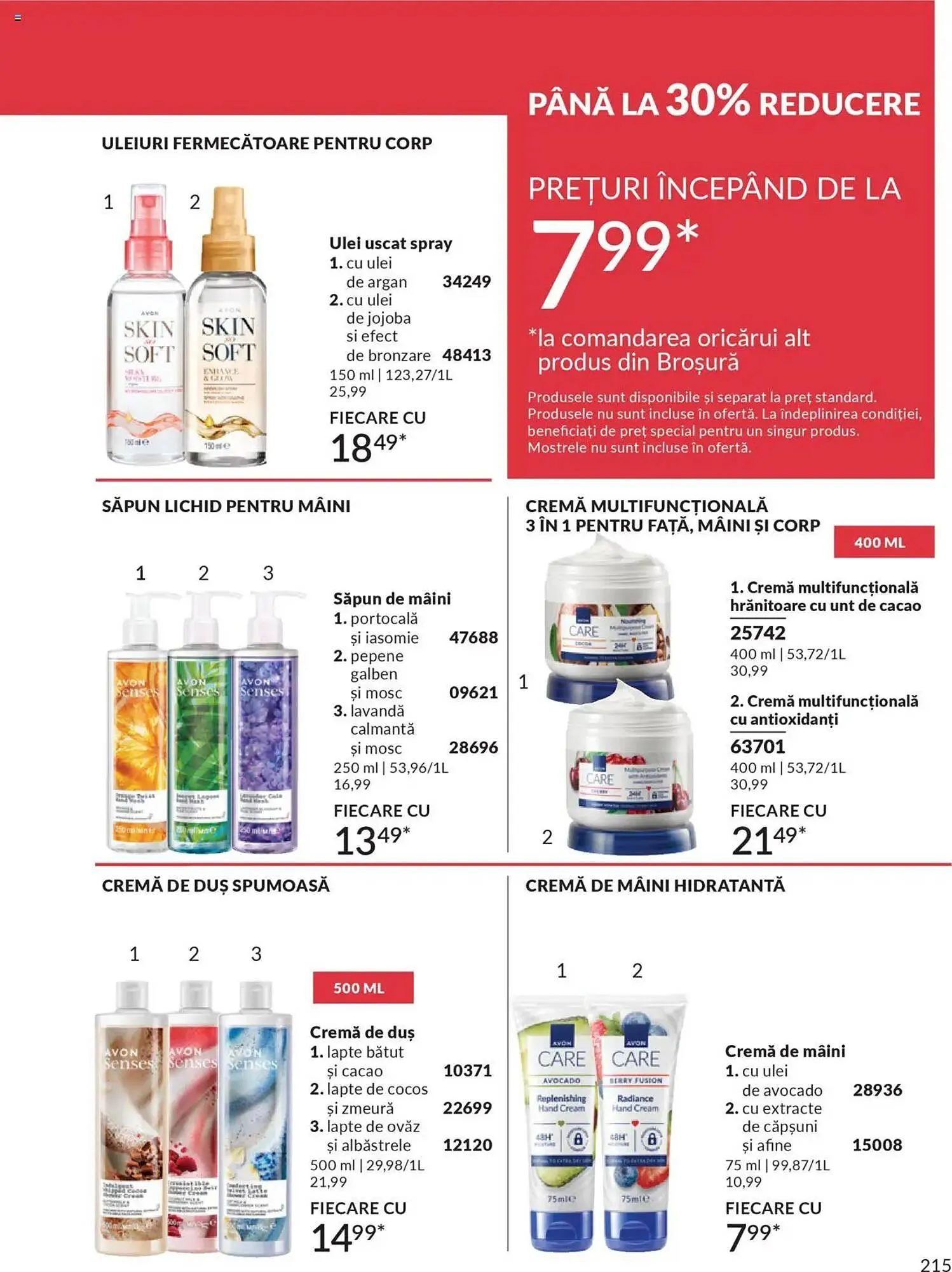 Catalog Catalog Avon de la 30 septembrie până la 31 octombrie 2025 - Revista Pagina 217