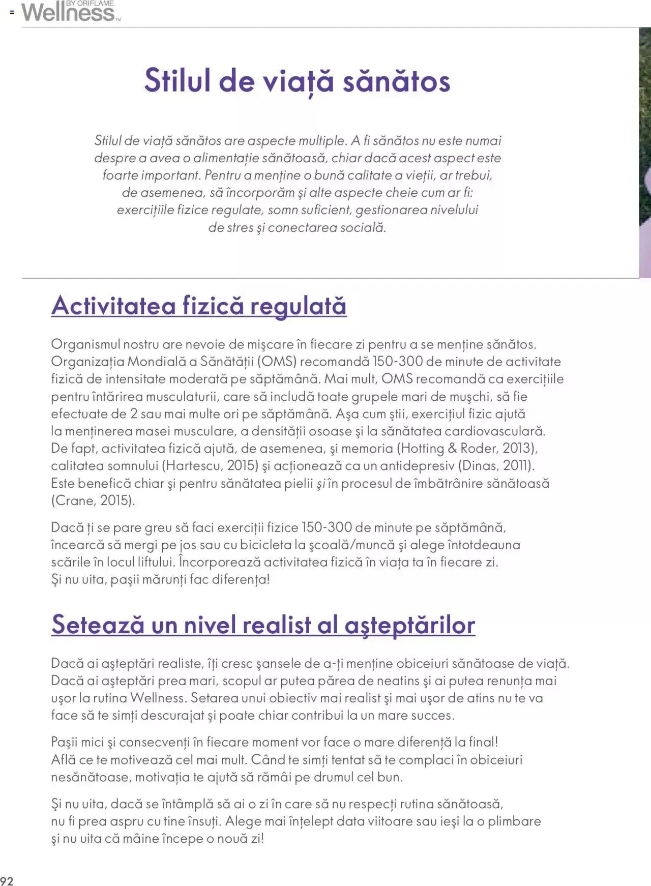 Catalog Oriflame catalog - Ghidul Wellness de la 28 septembrie până la 31 decembrie 2023 - Revista Pagina 92
