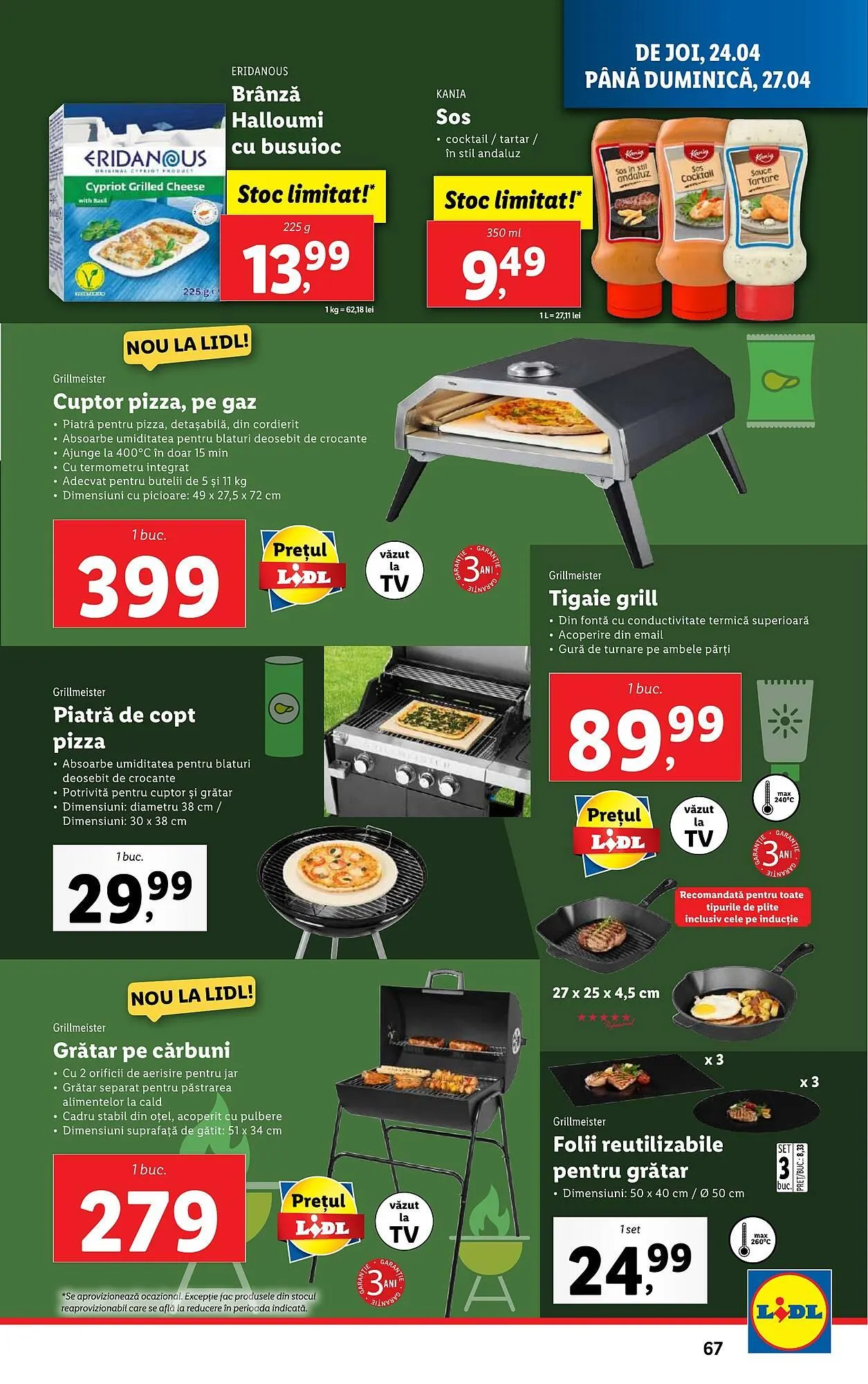 Catalog Catalog Lidl de la 22 aprilie până la 27 aprilie 2025 - Revista Pagina 67