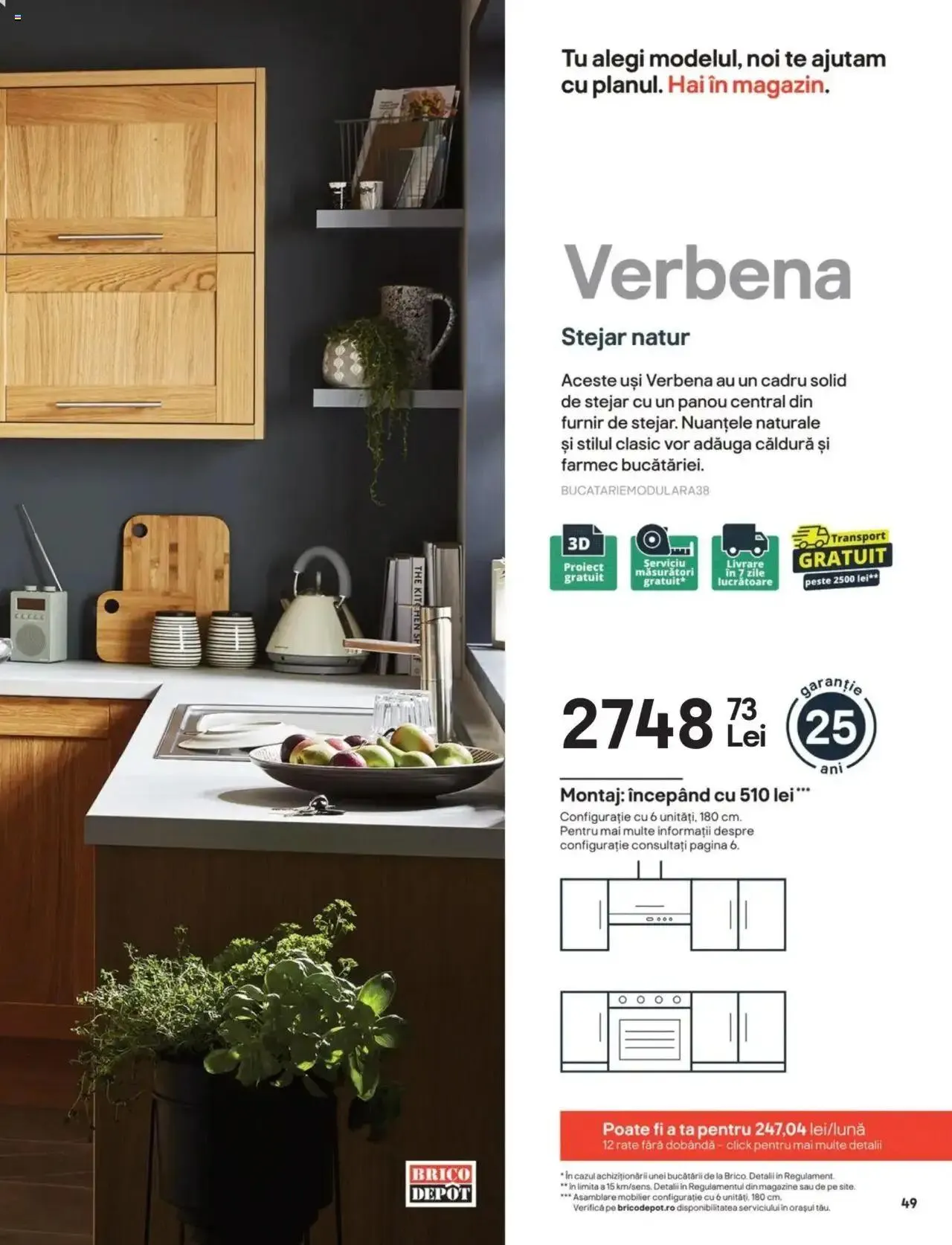 Catalog Brico Depot catalog - Bucătării Modulare de la 15 august până la 31 decembrie 2024 - Revista Pagina 49