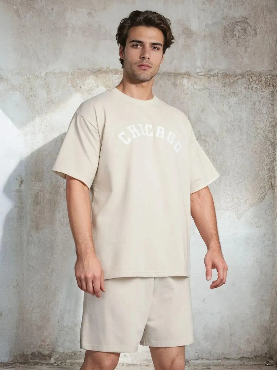 Pijamă oversize din două piese