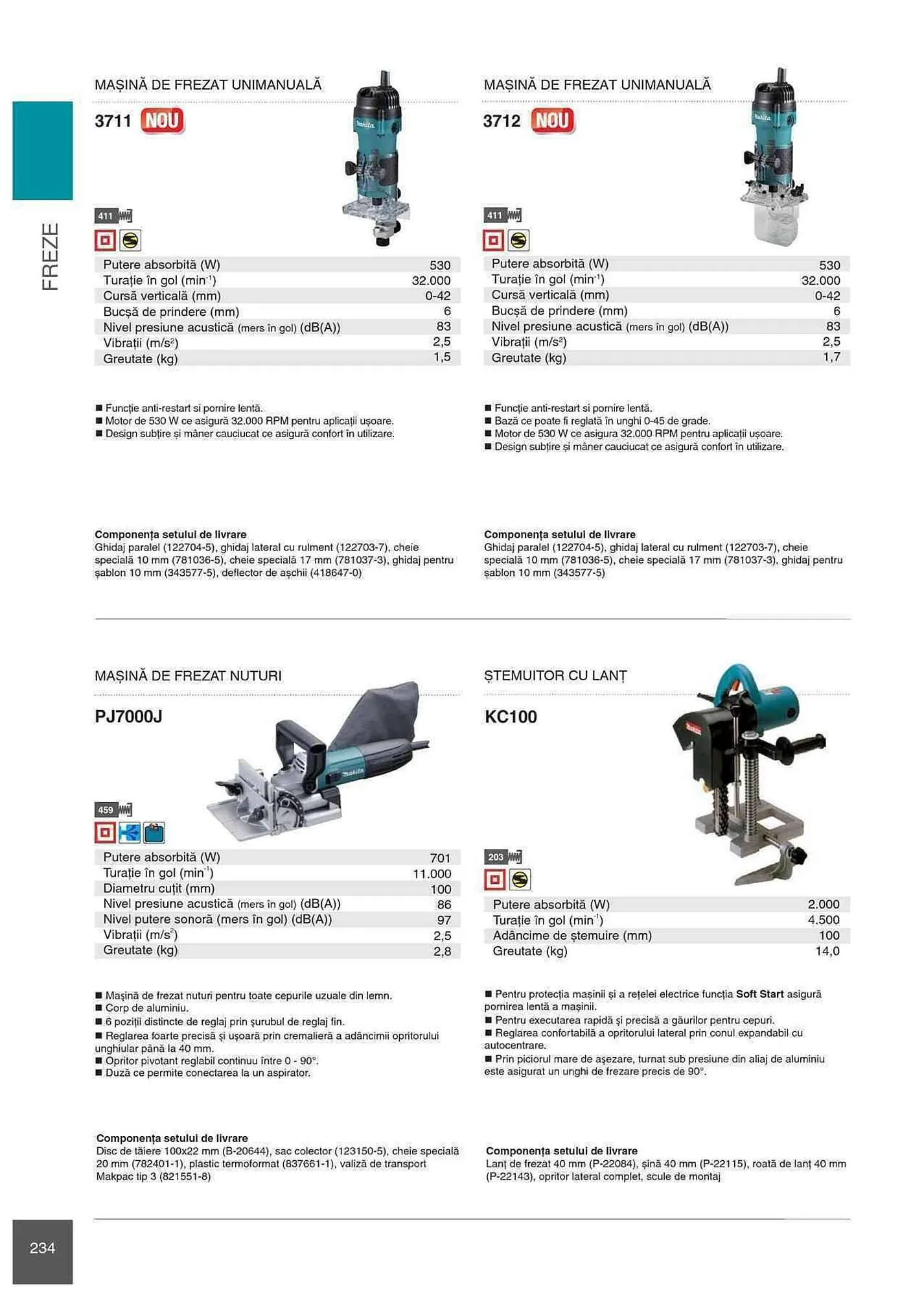Catalog Makita catalog de la 1 ianuarie până la 31 decembrie 2023 - Revista Pagina 234
