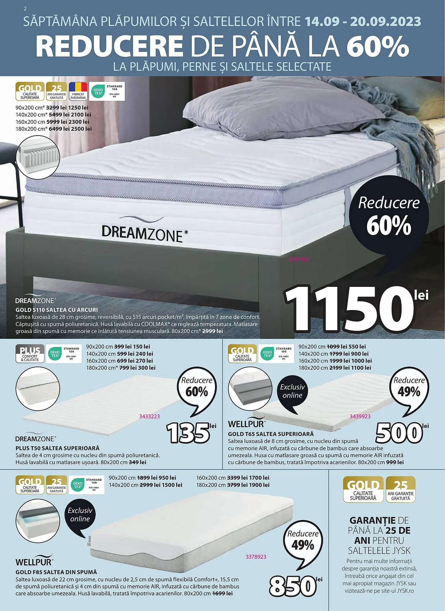 Catalog JYSK catalog de la 7 septembrie până la 4 octombrie 2023 - Revista Pagina 2