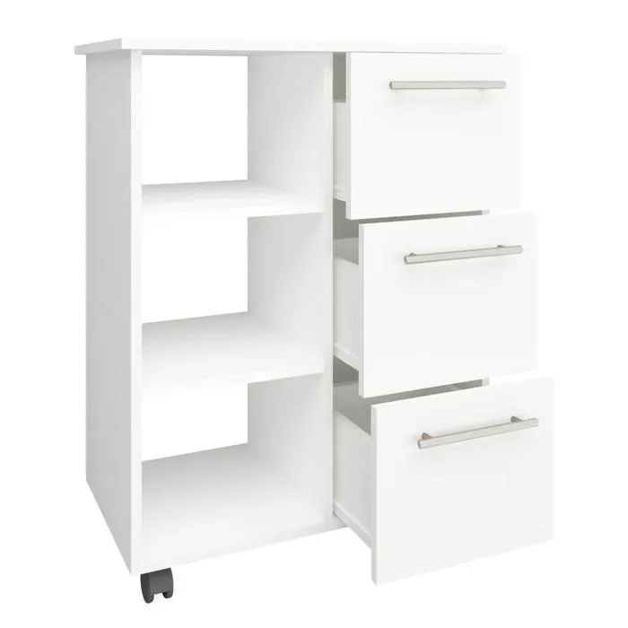 Etajera Livia, PAL, alba, 68 x 38 x 85 cm, 1C