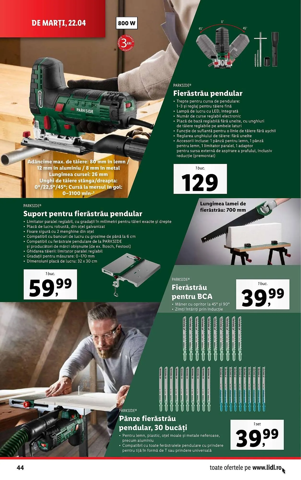 Catalog Catalog Lidl de la 22 aprilie până la 27 aprilie 2025 - Revista Pagina 44