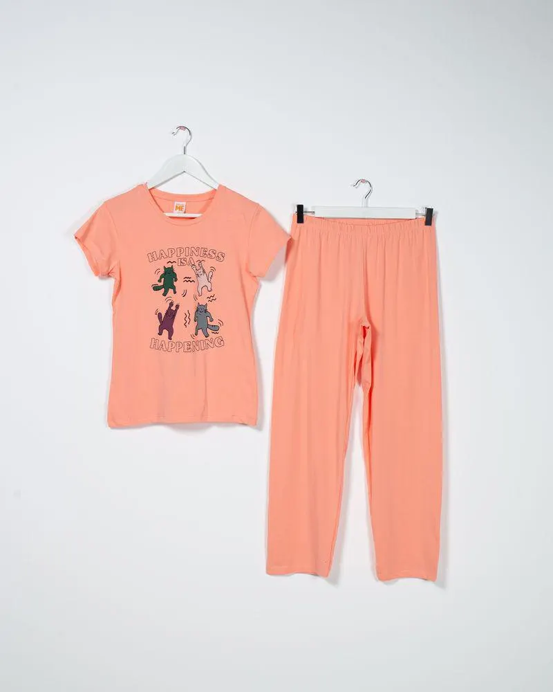 Pijamale din bumbac cu maneca scurta 23MUR33011