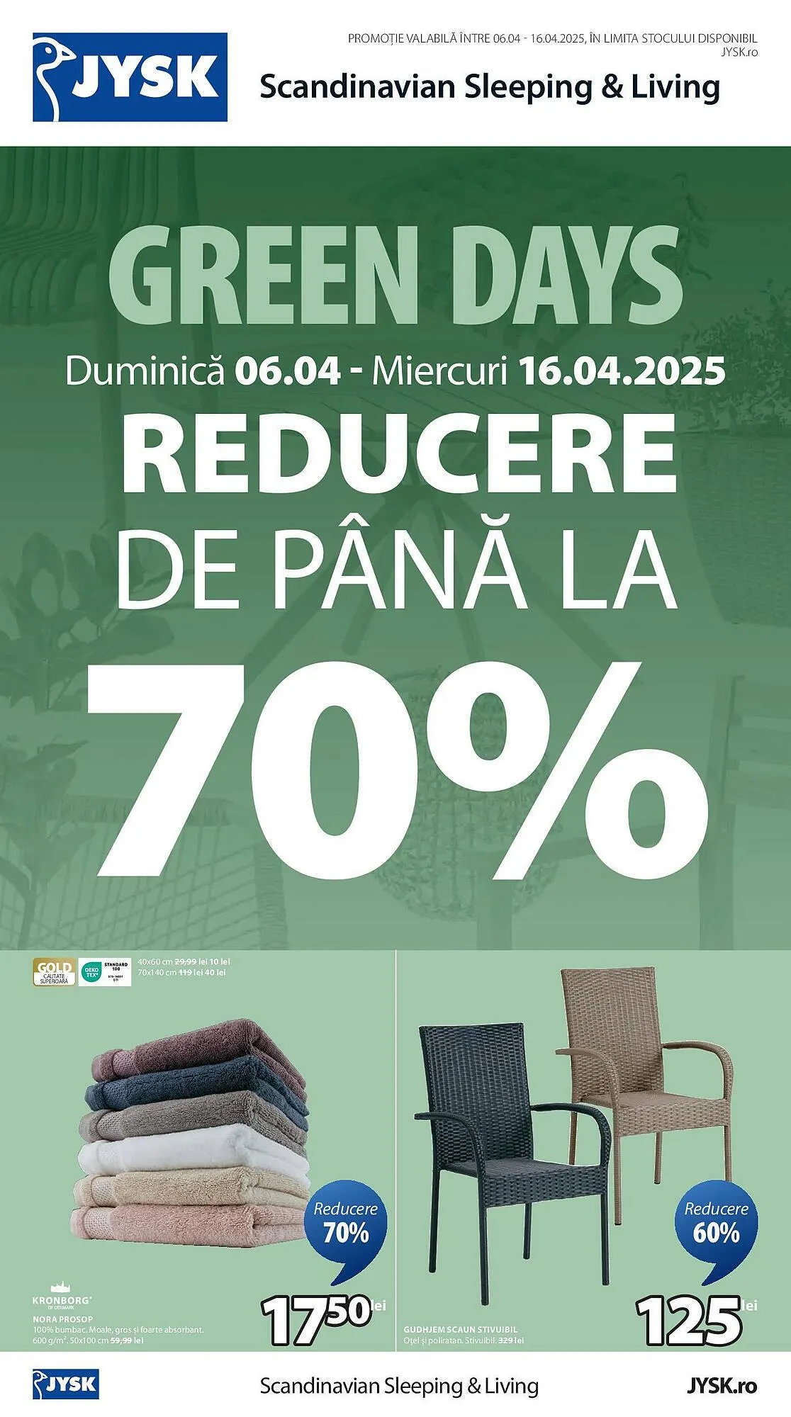 Catalog Catalog JYSK de la 6 aprilie până la 16 aprilie 2025 - Revista Pagina 1