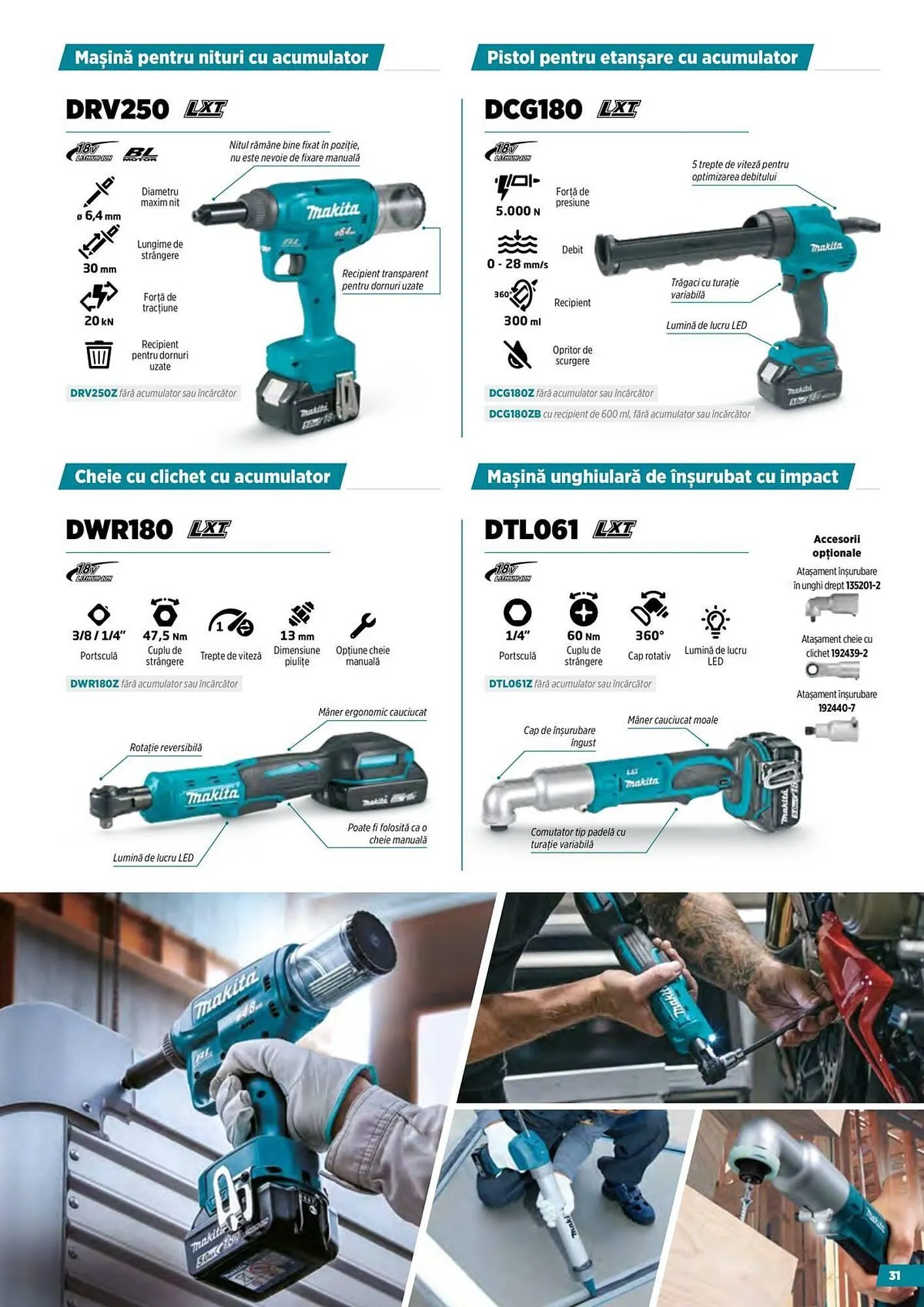 Catalog Catalog Makita de la 11 aprilie până la 28 octombrie 2025 - Revista Pagina 31