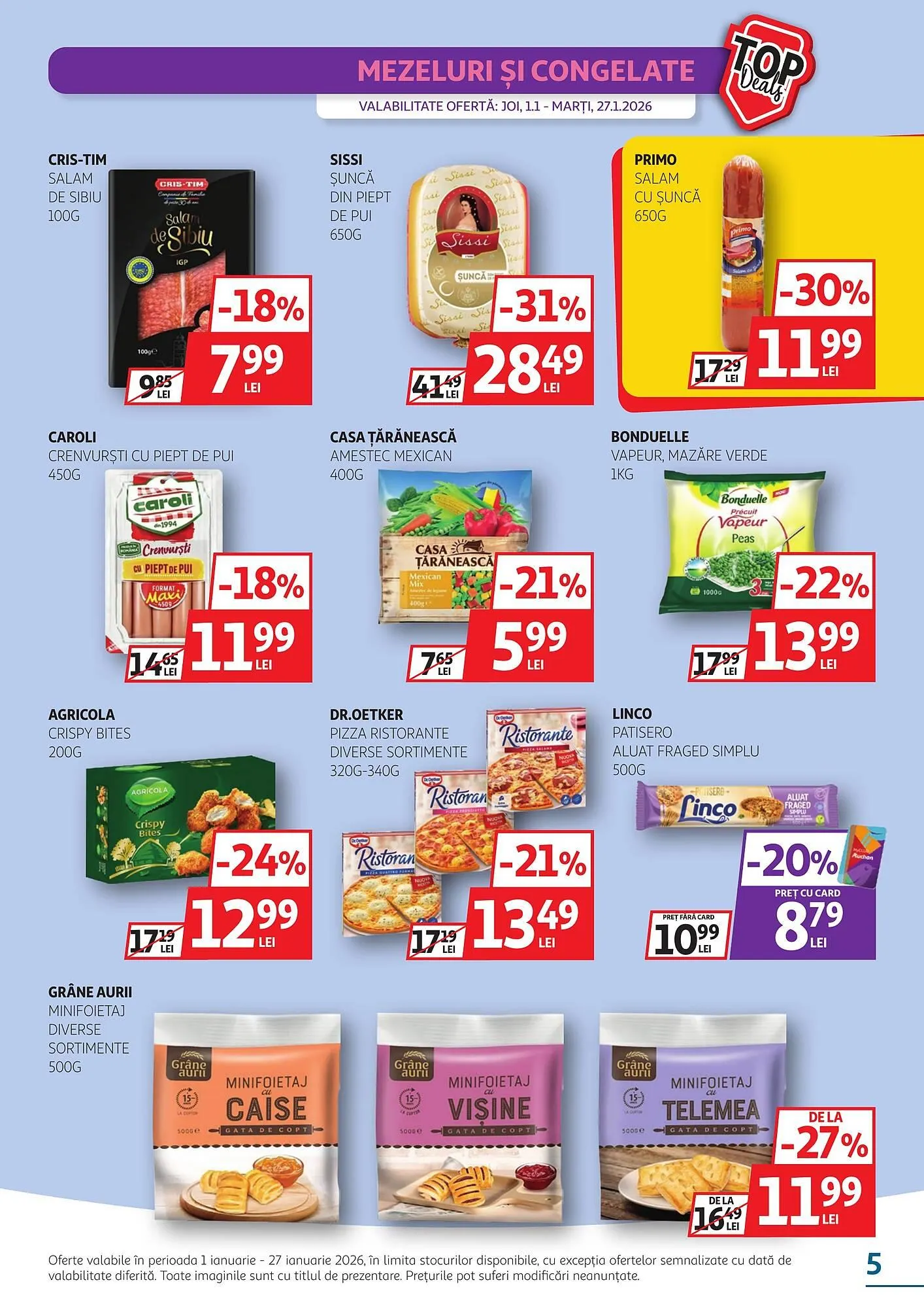 Catalog Catalog Auchan de la 1 ianuarie până la 27 ianuarie 2026 - Revista Pagina 5