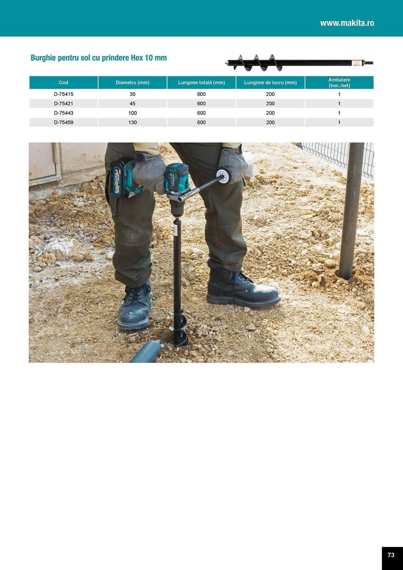 Catalog Catalog Makita de la 1 aprilie până la 31 decembrie 2025 - Revista Pagina 73