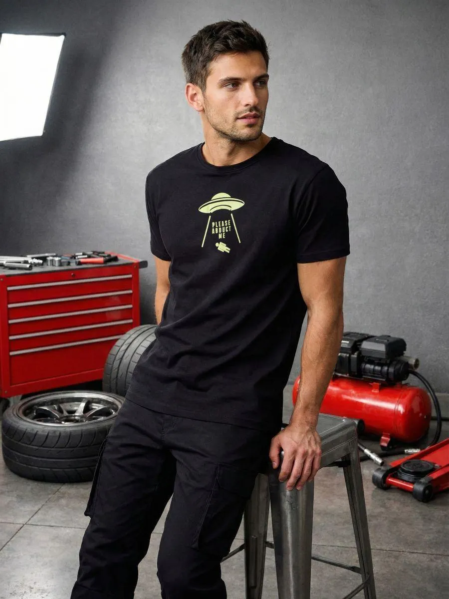 Tricou oversize din bumbac cu imprimeu