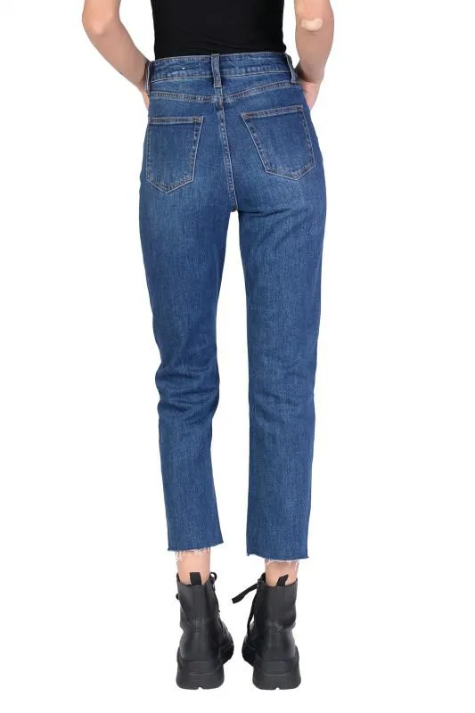 Blugi dama mom fit denim