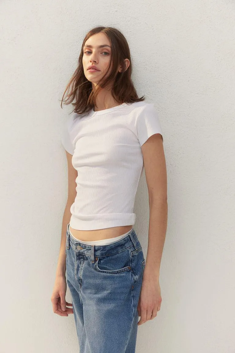 Ribbed T-shirt