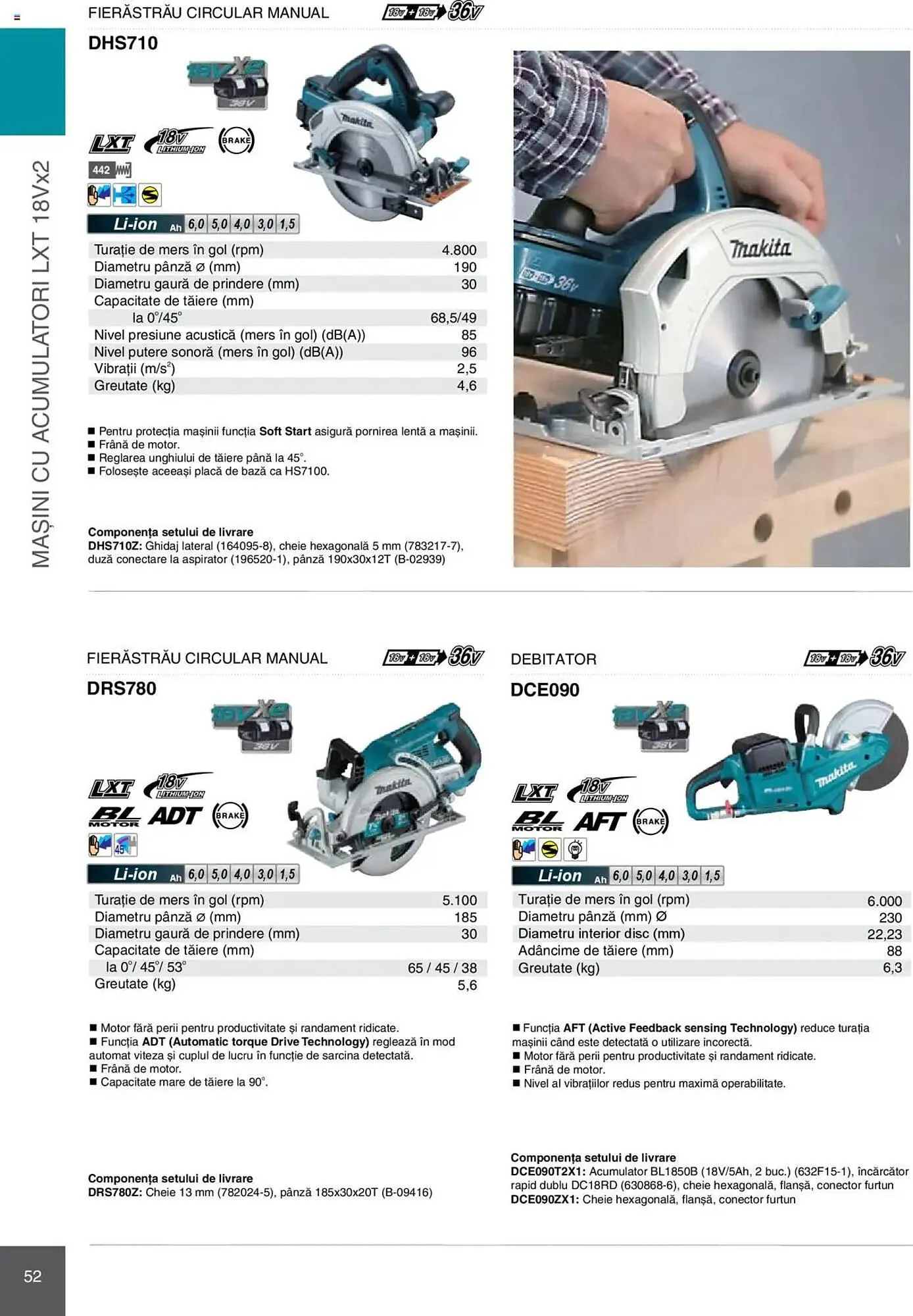 Catalog Catalog Makita de la 8 ianuarie până la 31 decembrie 2025 - Revista Pagina 52