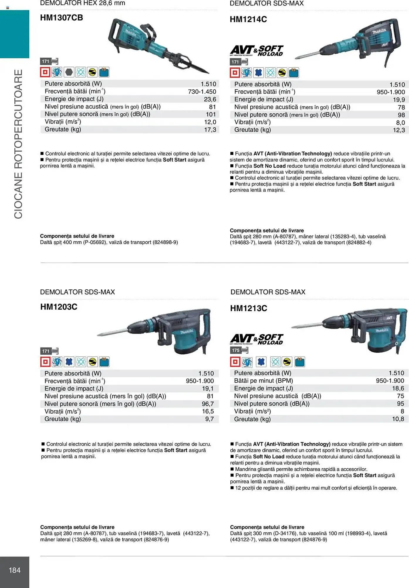 Catalog Catalog Makita de la 8 ianuarie până la 31 decembrie 2025 - Revista Pagina 184