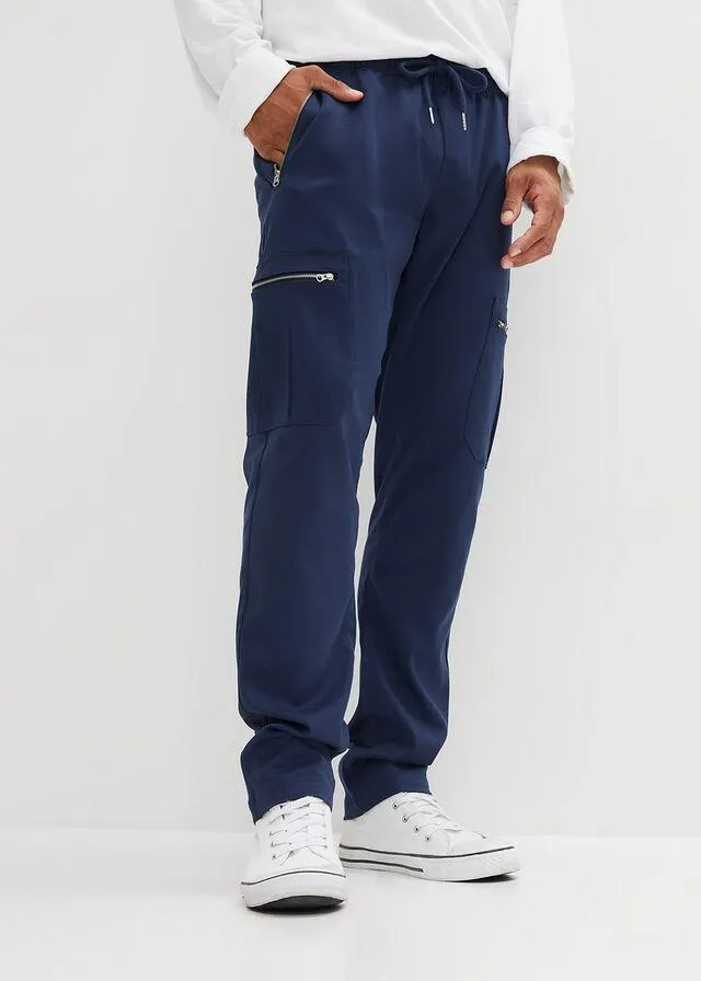Pantaloni cu fermoare, regular fit