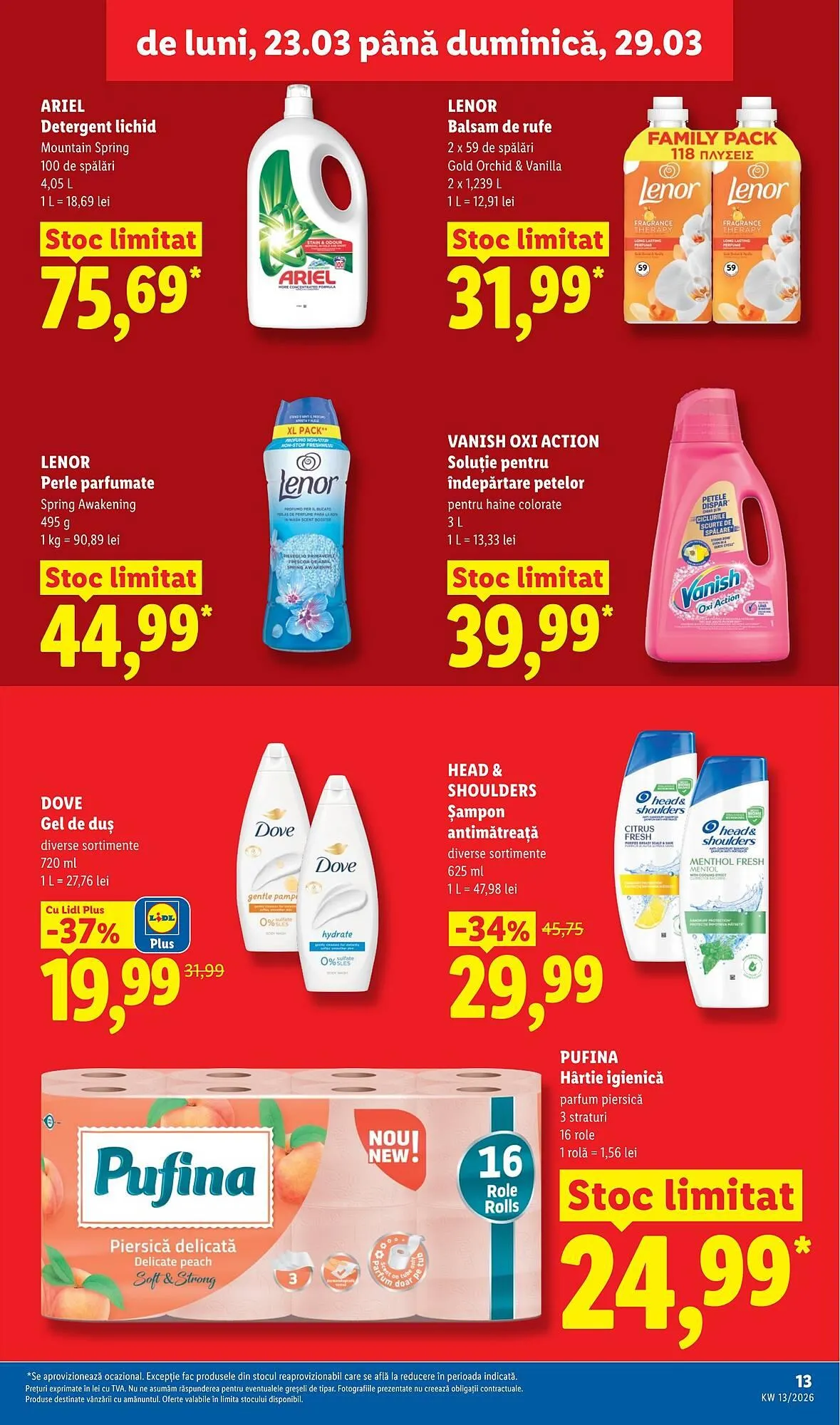 Catalog Catalog Lidl de la 23 martie până la 29 martie 2026 - Revista Pagina 13