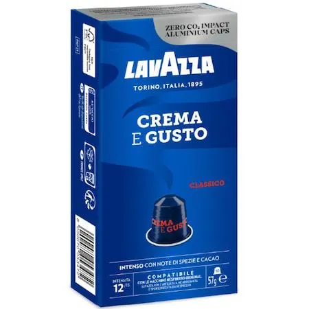 Pachet promo: 3 x Cafea capsule Lavazza Crema & Gusto, compatibile Nespresso , aluminiu, 10x5,7g