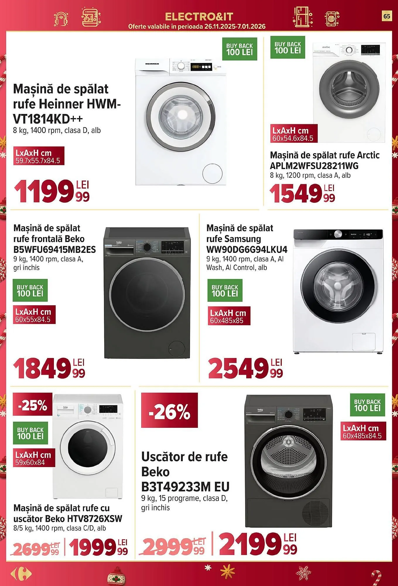 Catalog Catalog Carrefour de la 26 noiembrie până la 2 decembrie 2025 - Revista Pagina 65