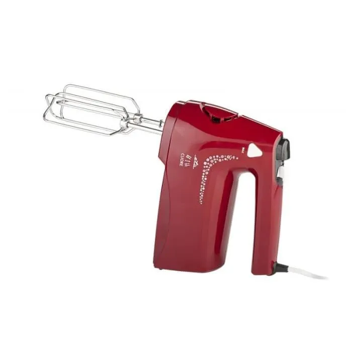 Mixer de mana ETA Cuore 0089 rosu, 350 W, 4 viteze, TURBO, 2 teluri, 2 carlige