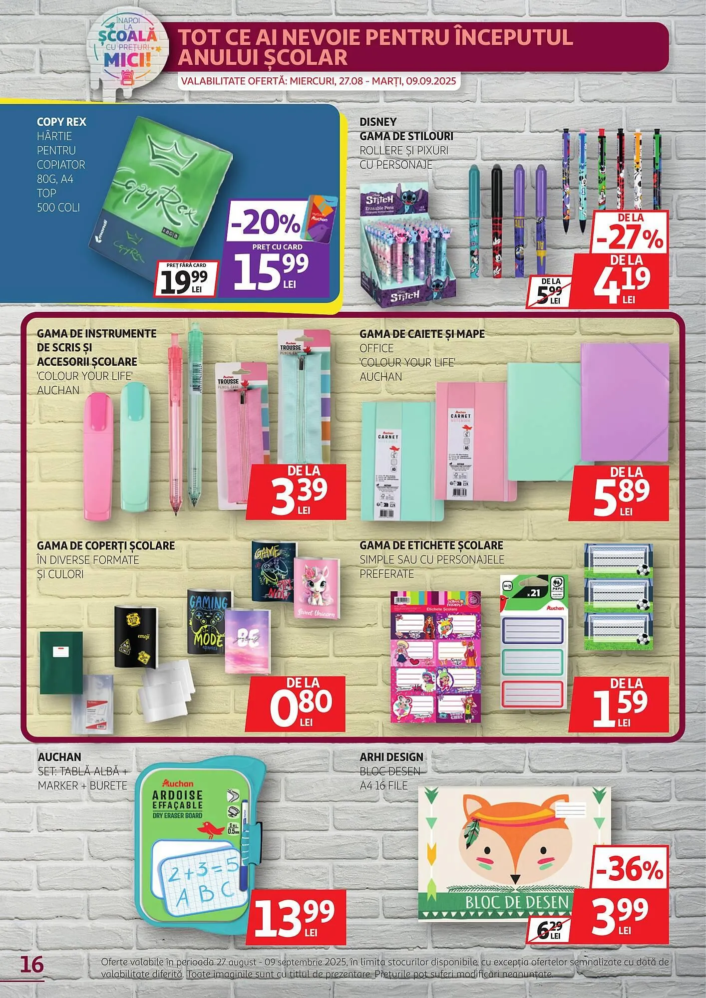 Catalog Catalog Auchan de la 27 august până la 9 septembrie 2025 - Revista Pagina 16