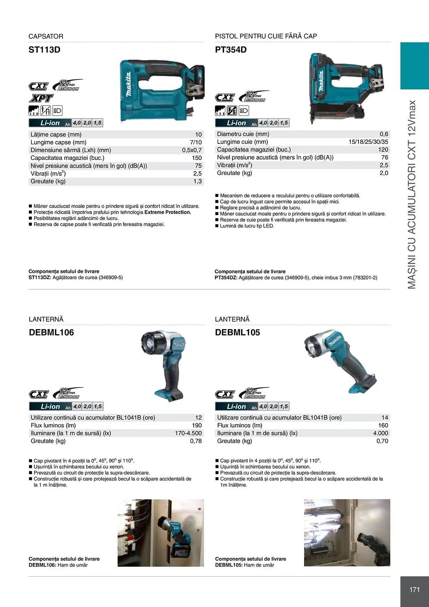 Catalog Catalog Makita de la 28 aprilie până la 31 decembrie 2026 - Revista Pagina 171