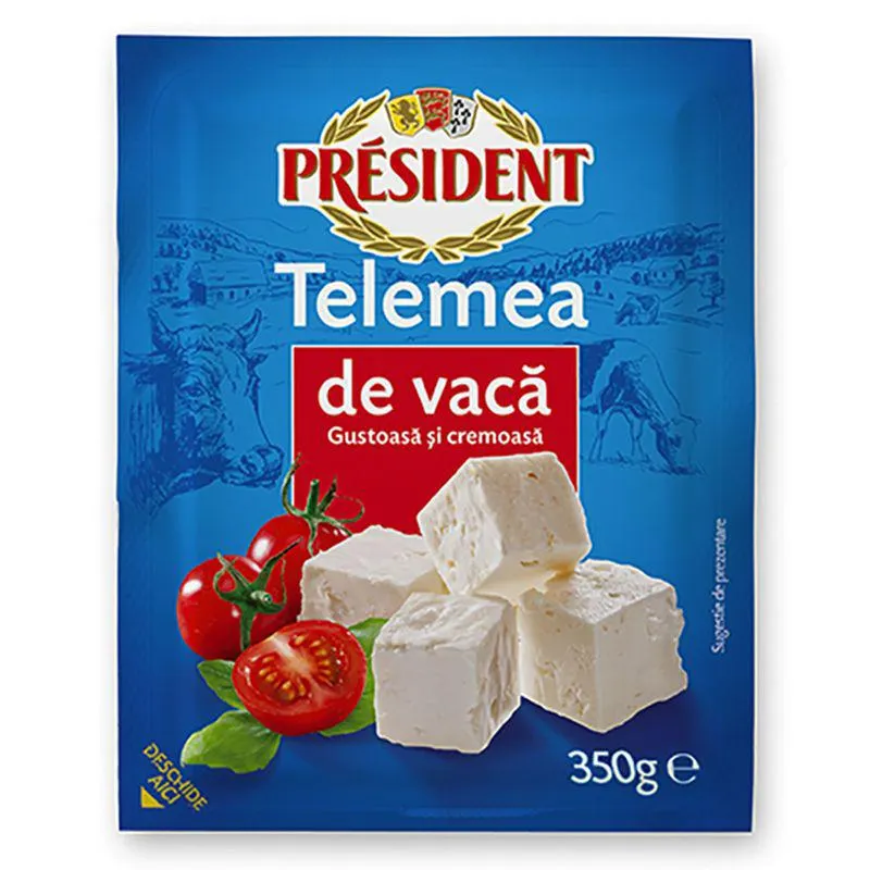 Telemea de vaca President, 350 g