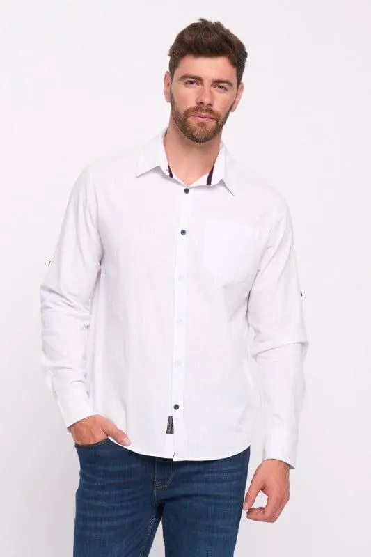 Lee Cooper - Camasa barbat cu maneca lunga regular de culoare uniforma