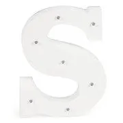 LITERA "S" Decor luminos din lemn pentru copii