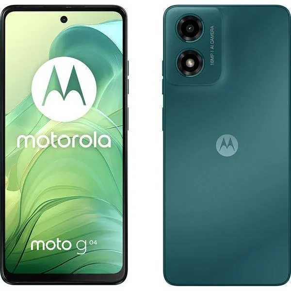 Telefon MOTOROLA Moto G04, 64GB, 4GB RAM, Dual SIM, Sea Green